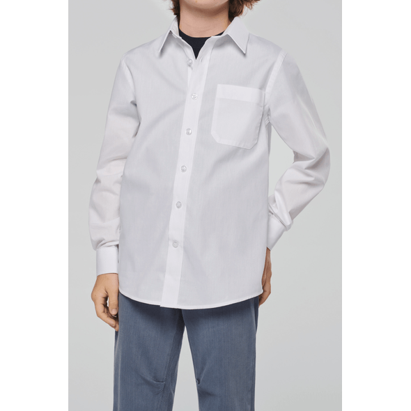 Kariban | Children's long-sleeved poplin shirt